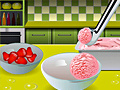 Cluiche Homemade Strawberry Ice Cream