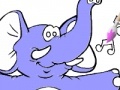 Cluiche Elephant Coloring Game