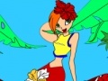 Cluiche Kid's coloring: Jungle girl