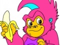 Cluiche Playful Monkeys Coloring 