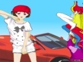 Cluiche Active Girl Besides Car