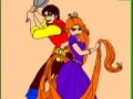 Cluiche Coloring: Flynn and Rapunzel