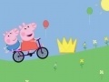 Cluiche Peppa Pig on bike