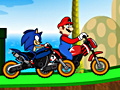 Cluiche Mario Vs Sonic Racing
