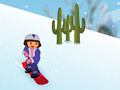 Cluiche Dora Snow skates