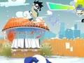 Cluiche Naruto playing snowballs