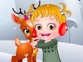 Cluiche Baby Hazel. Reindeer surprise