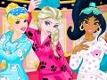 Cluiche Princess: Slumber Party Funny Faces 