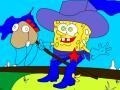 Cluiche Cowboy Spongebob Coloring