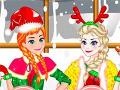 Cluiche Elsa And Anna Christmas Day