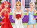 Cluiche Frozen And Ariel Wedding