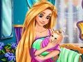 Cluiche Rapunzel Baby Caring