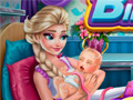 Cluiche Frozen Elsa Birth Caring