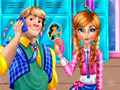 Cluiche Anna And Kristoff Kissing
