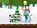 Cluiche Christmas Panda Run
