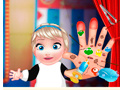 Cluiche Baby Elsa Hand Doctor