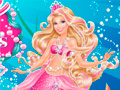Cluiche Barbie The Pearl Princess Dress Up