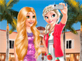 Cluiche Frozen And Rapunzel Fashion Selfie