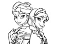 Cluiche Frozen Coloring For Kids