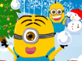 Cluiche Minions Christmas Snowball Wars