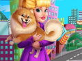 Cluiche Audrey Adopts a Puppy