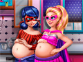 Cluiche Hero Dolls Pregnant BFFs
