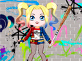 Cluiche Cute Harley Quinn Dress Up