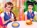 Cluiche Princesses Burger Cooking