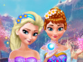 Cluiche Anna and Elsa Makeover