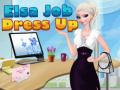 Cluiche Elsa Job Dress Up