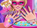 Cluiche Superhero doll manicure