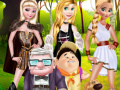 Cluiche Princess Travel With Flying House
