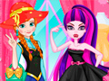 Cluiche Princess vs Monster Girl