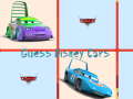 Cluiche Guess Disney Cars
