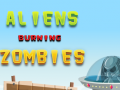 Cluiche Aliens Burning Zombies