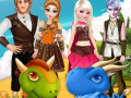Cluiche Disney Couple And Dragons 
