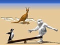 Cluiche Yeti Sports - Albatros overload. Part 4