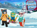 Cluiche Cats Winter Fun