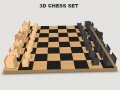 Cluiche 3d Chess Set