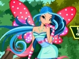 Cluiche Winx Flora Dress Up 