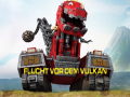 Cluiche Dinotrux: Flucht vor dem Vulkan