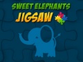 Cluiche Sweet Elephants Jigsaw