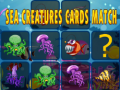Cluiche Sea creatures cards match