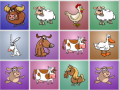 Cluiche Farm animals matching puzzles