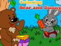 Cluiche Coloring Bear and Bunny