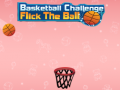 Cluiche Basketball Challenge Flick The Ball