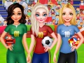 Cluiche BFF Princess Vote For Football 2018