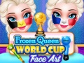 Cluiche Frozen Queen World Cup Face Art