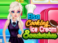 Cluiche Elsa Cooking Ice Cream Sandwiches