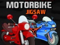 Cluiche Cartoon Motorbike Jigsaw